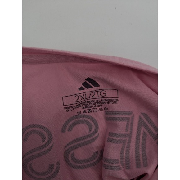 Adidas Inter Miami Lionel Messi Men's Aeroready Pink Soccer Jersey Shirt, 2XL - Picture 8 of 8